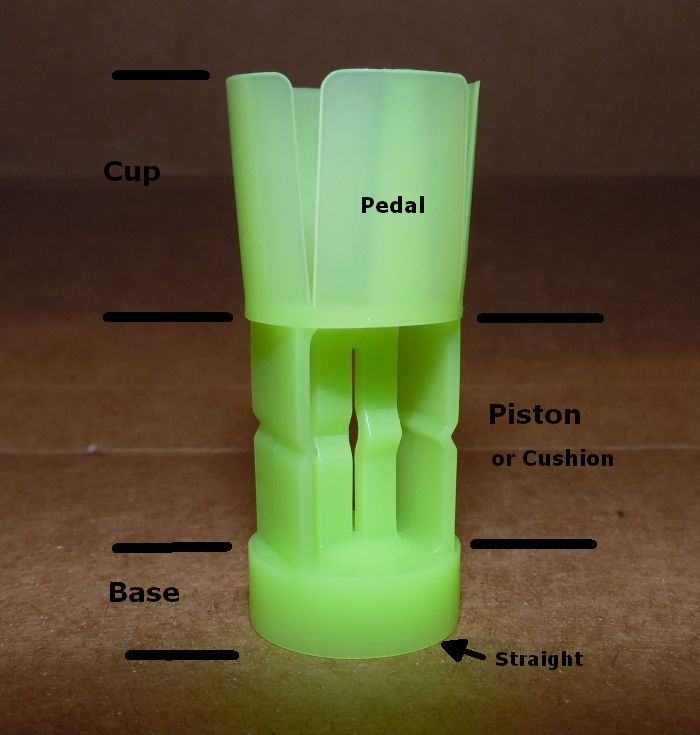 green shotshell wad